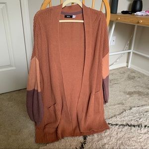 Mauve urban outfitters cardigan